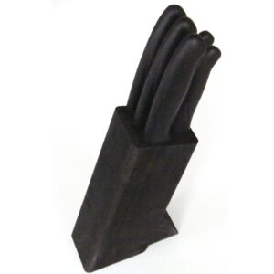 Bloc de 5 couteaux de cuisine Néo noir