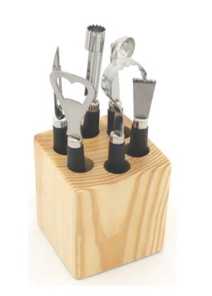 Ustensiles de cuisine lot de 6 support bois Qualité Française.