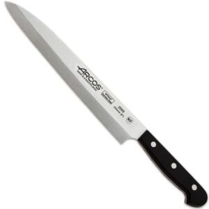 Couteau de cuisine sashimi lame 180 mm acier inox Nitrium