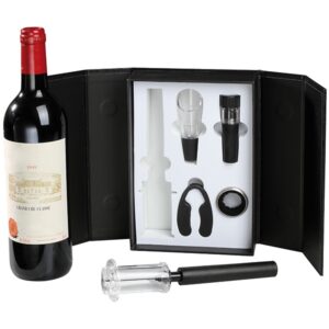 Coffret à vin set sommelier 5 acccessoires