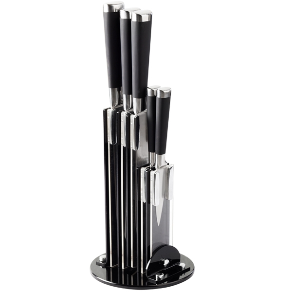 Bloc 5 couteaux de cuisine lames en inox