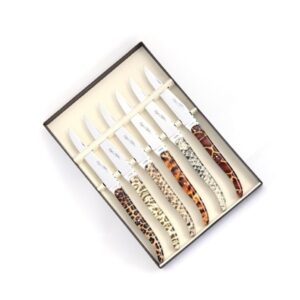 Coffret de 6 couteaux de table haute gamme