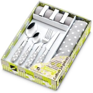 Couverts 16 couverts, 4 serviettes et 4 ronds de serviette