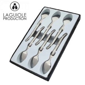 Coffret de 6 cuillères à café Tibloc Laguiole tout acier inox