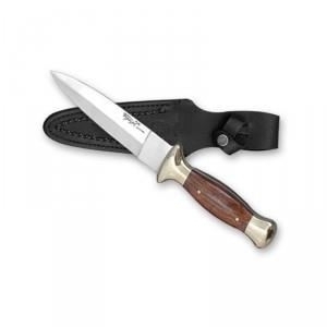 Couteau de chasse boot longueur totale 24 cm avec étui en cuir