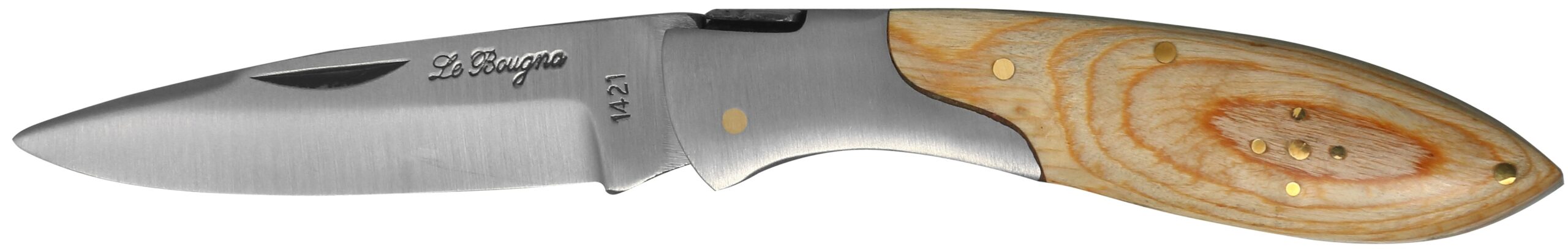 Couteau pliant 10.5 cm bois blanc – Image 3