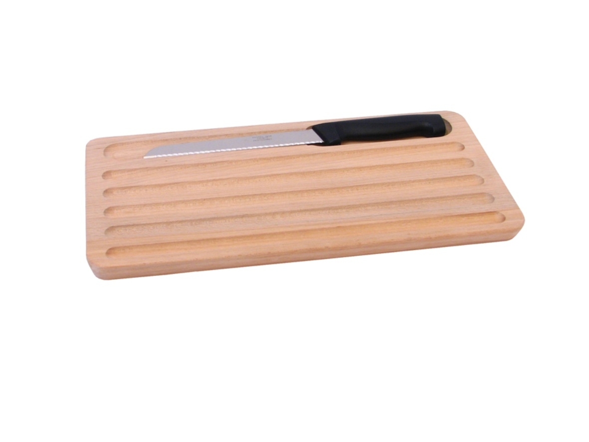 Planche à pain rainurée en bois avec couteau Qualité France
