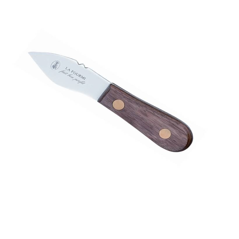 Couteau à huître crapaud manche en bois qualité France