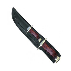Couteaux de chasse Defender x 2 avec étuis en cuir