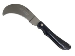 Serpette lame courbée de 8.5 cm en inox