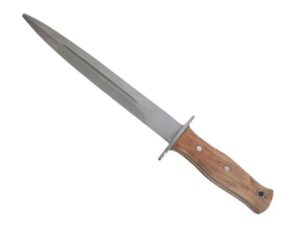 Dague de chasse avec étui en cuir lame inox de 28 cm