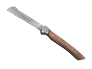 Greffoir lame inox de 6 cm manche en bois de teck