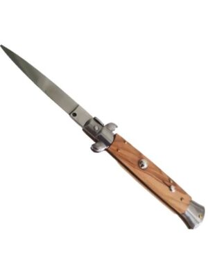 Couteau automatique 23 cm manche en bois d'Olivier