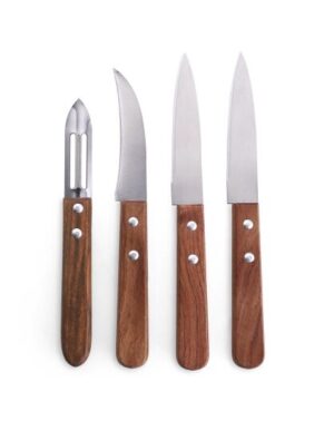 Set de 2 couteaux office 1 éplucheur et un couteau bec d'oiseau Pradel