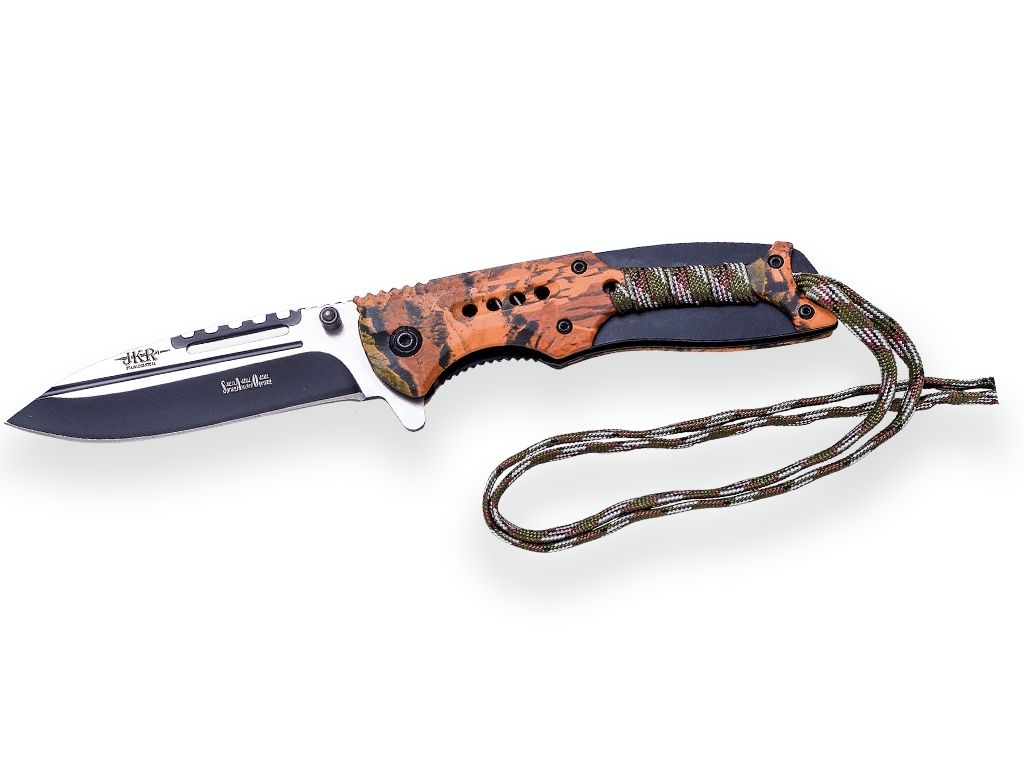 Couteau de poche Tactique JKR à ouverture assistée, manche alu – Image 3