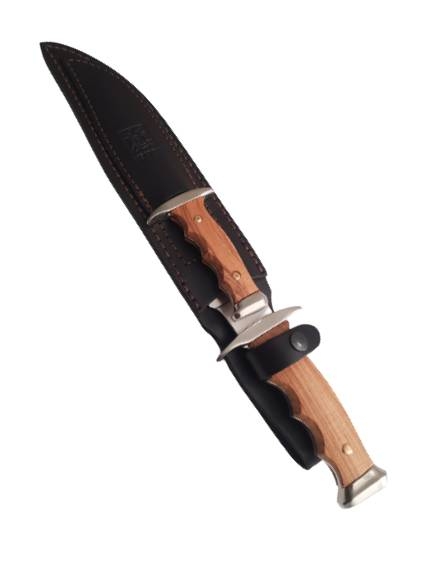 Couteaux de chasse Kangourou fait main lot de 2 manche en bois d'olivier – Image 2