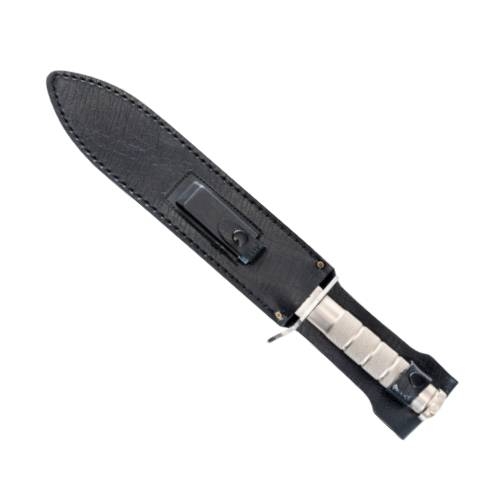 Couteau de survie manche aluminium lame 25 cm avec accessoires et étui – Image 2