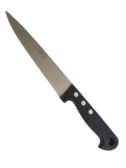 Couteau à saigner lame fine et pointue en inox de 19 cm