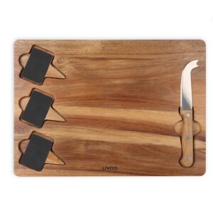 Plateau à fromage en bois avec accessoires