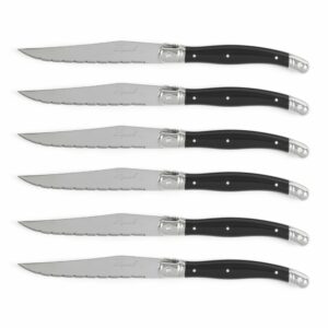 Couteaux Laguiole lot de 6 manches noir