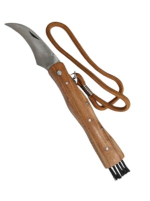 Couteau à champignon avec brosse et cordon