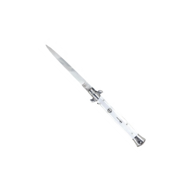Couteau automatique 28 cm manche finition plaquettes façon perle – Image 2