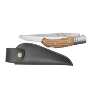 Couteau pliant Laguiole Bougna avec étui en cuir