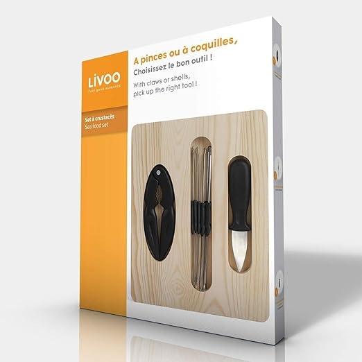 Set à crustacés 8 accessoires dans un coffret en bois – Image 2