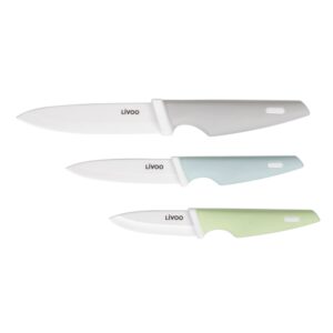 Coffret 3 couteaux de cuisine lames céramique