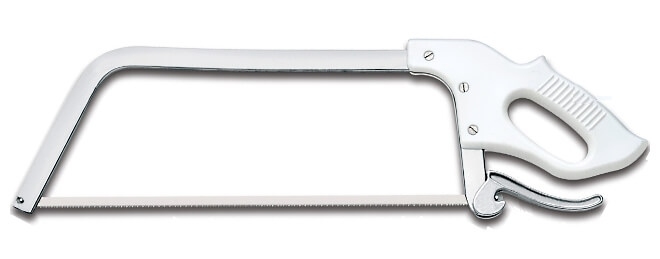 Scie de boucher Américaine Pro. lame inox 50 cm découpe horizontale – Image 2
