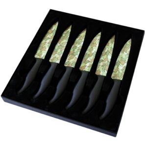 Coffret 6 couteaux à steak design camouflé Pradel