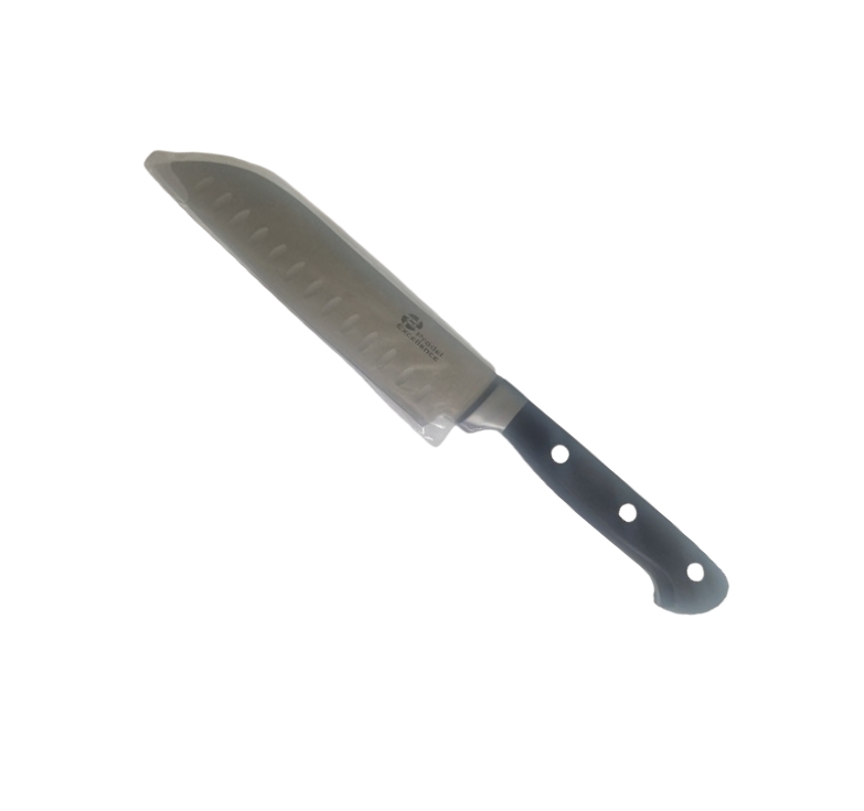 Couteau Santoku Maître Chef lame inox 18 cm alvéolée – Image 3