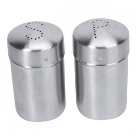 Set salière et poivrière tout inox