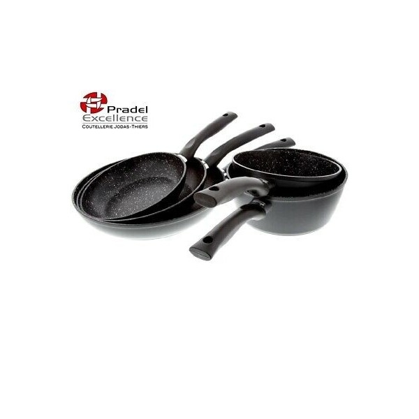 Batterie de cuisine 5 pièces Pradel Excellence – Aluminium forgé haute performance