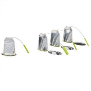 Lot de 4 Infuseurs Boules à Thé inox et silicone