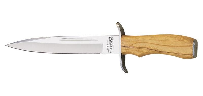 Dague de chasse haute qualité lame 26 cm , manche bois d'olivier avec étui – Image 2