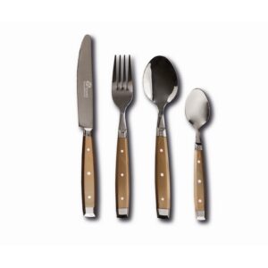 Ménagère 24 pièces bronze style bistrot