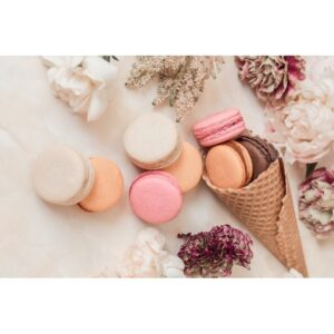 Planche à découper en verre 40 x 30 cm – Motif Macaron gourmand