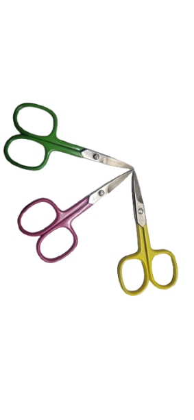 Ciseaux Ongles Droits 9.5 cm - Branches Colorées