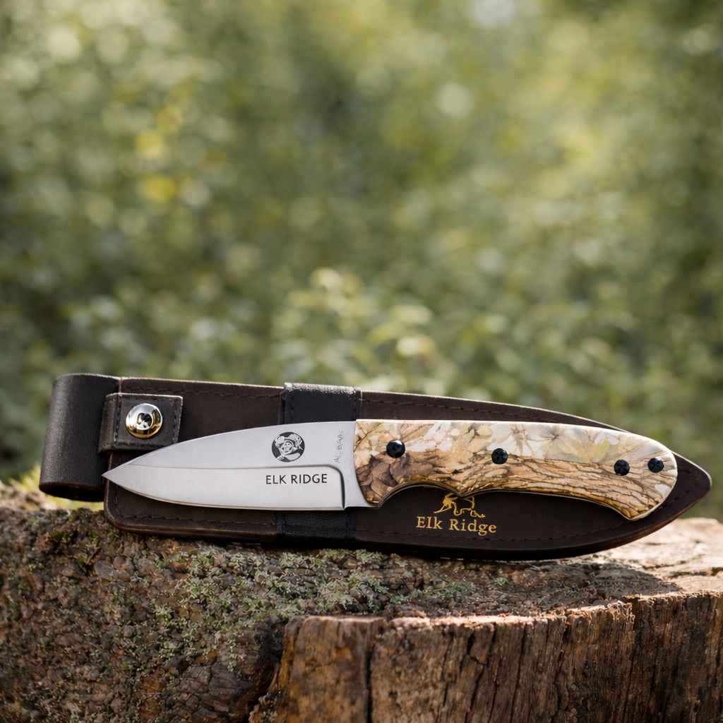 Couteau de chasse ELK RIDGE avec étui