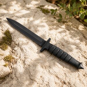 Dague de chasse couteau de combat lame noire