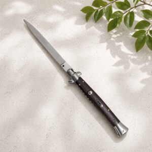 Couteau automatique 28 cm manche bois de palissandre