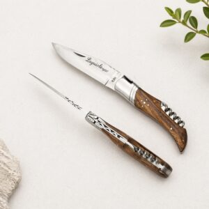 Couteau de poche pliant tire bouchon