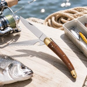 Couteau de Pêcheur 2 lames Laguiole Léopard