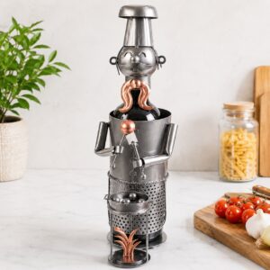 Porte bouteille Chef cuisinier forgeron
