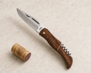 Couteau de poche Laguiole le Rustique avec tire bouchon