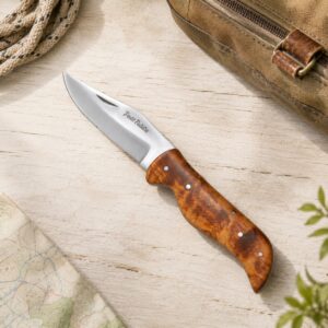Couteau berger manche bois de teck