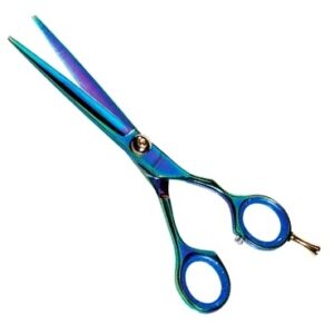 Ciseaux coiffeur en titane à poussette