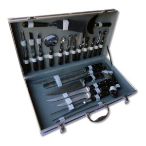 Valise du cuisinier garnie de 23 ustensiles de cuisine Pradel