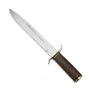 Dague de chasse, lame inox 26 cm - manche en noyer